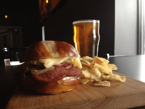 Even if you don't like beer, you should visit for this sandwich!