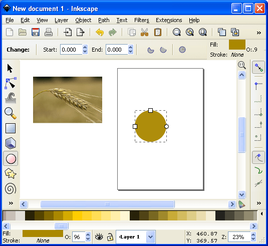 This circle will be one grain of barley.