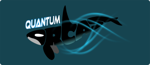 I might add a warp hole through which the orca is exiting.