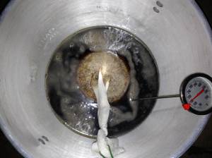 The sack of steeping grains sits nicely while providing beautiful character to my beer!