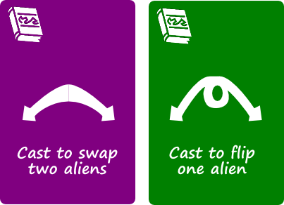 You've got to get the Aliens in the right order before they can be eliminated. These cards would help.