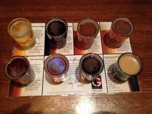 8 Beers at once! Putting "double fisting" to shame!