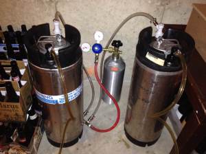 10 gallons of beer that I didn't have to bottle!