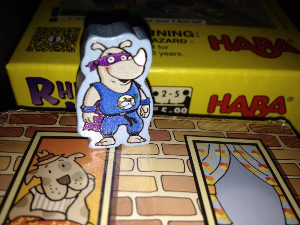 My new friend. Hello Rhino Hero! I got the awesom cape too, but there are no pictures of me wearing it.