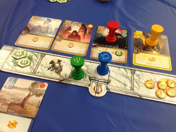 Elysium was one of our groups favorite games of the con. Really interesting gameplay here.