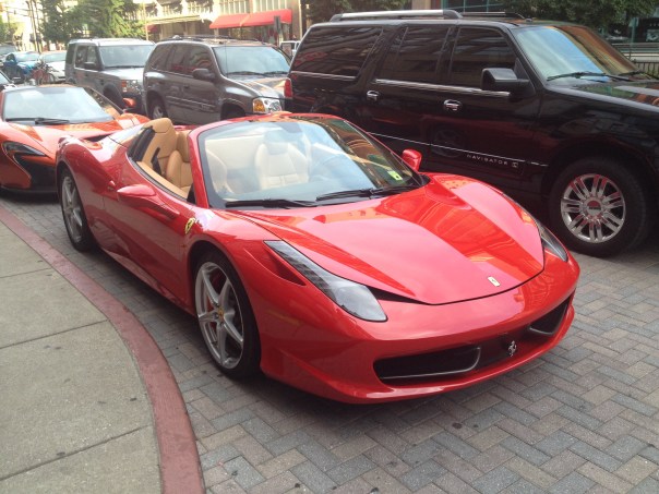 It's a Gen Con tradition to take pictures of cool cars. I've seen a Ferrari at every Gen Con!